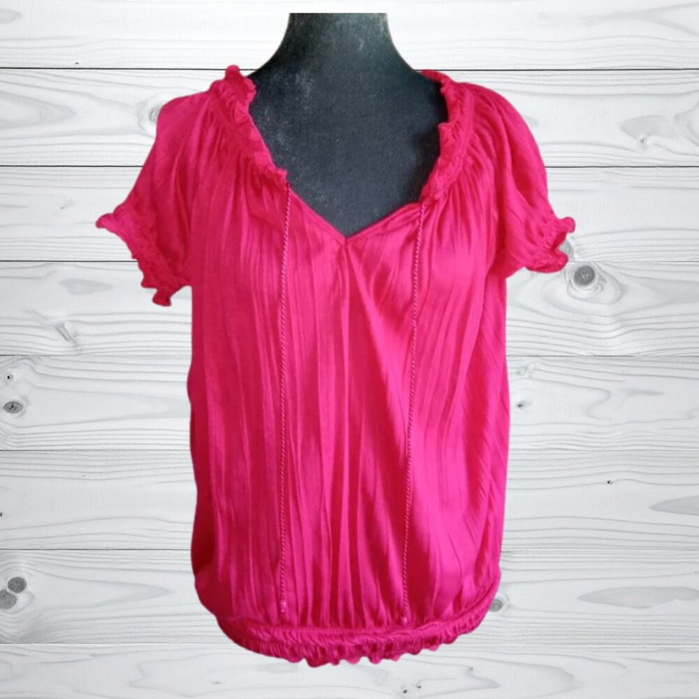 Hot pink blouse